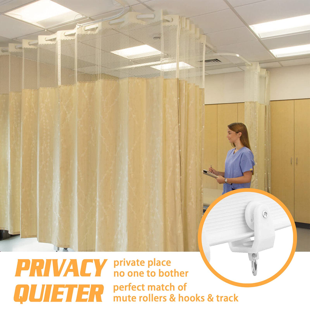 Flexible Ceiling Curtain Track | 7 m Curved Curtain Rail with Mute Rollers | Bendable Mount for Shower Bay Window RV Curtain Room Divider