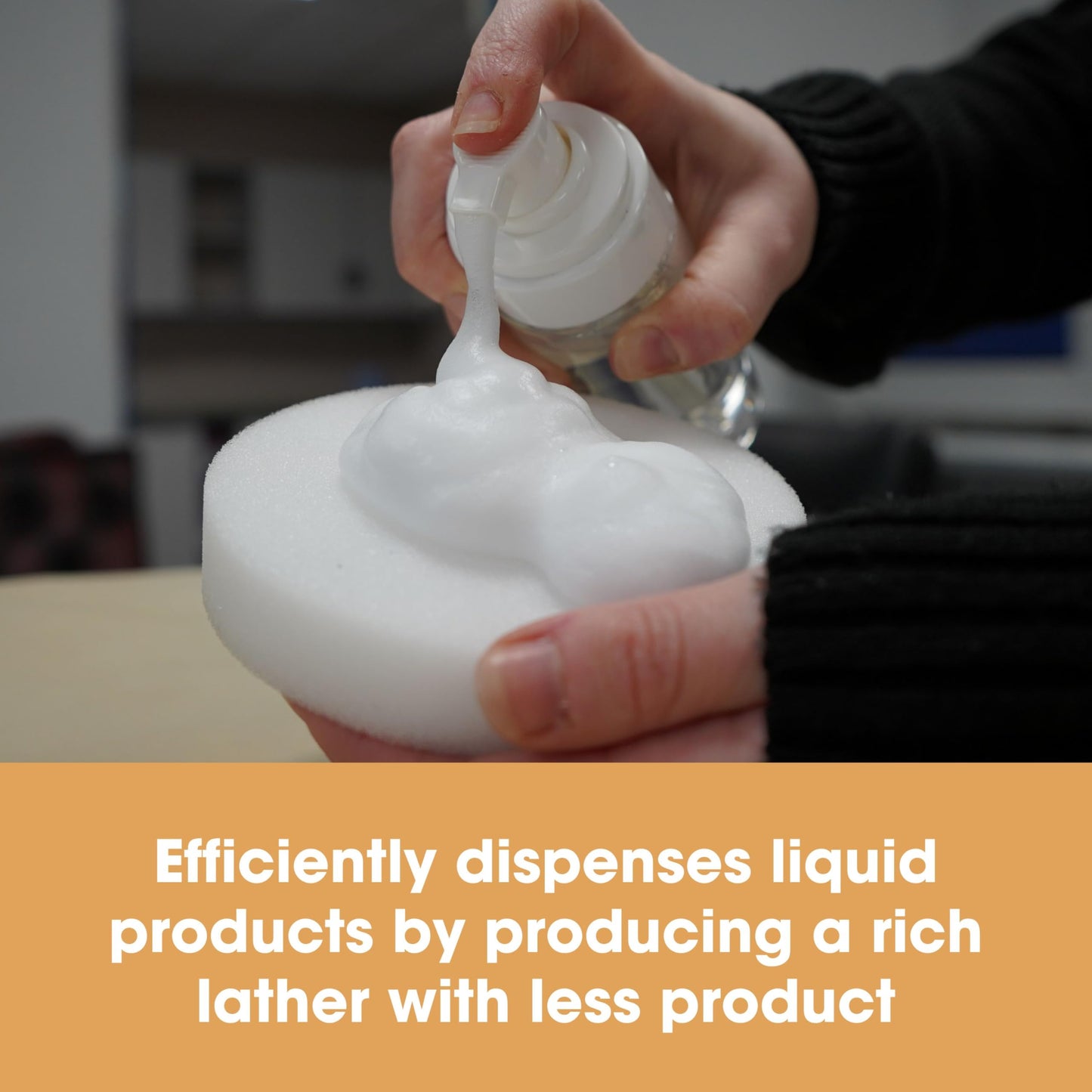 Foaming Bottle 150ml - Pump Dispenser for Cleaners/Soap/Shampoo - Creates Foam for easy Cleaning (1)