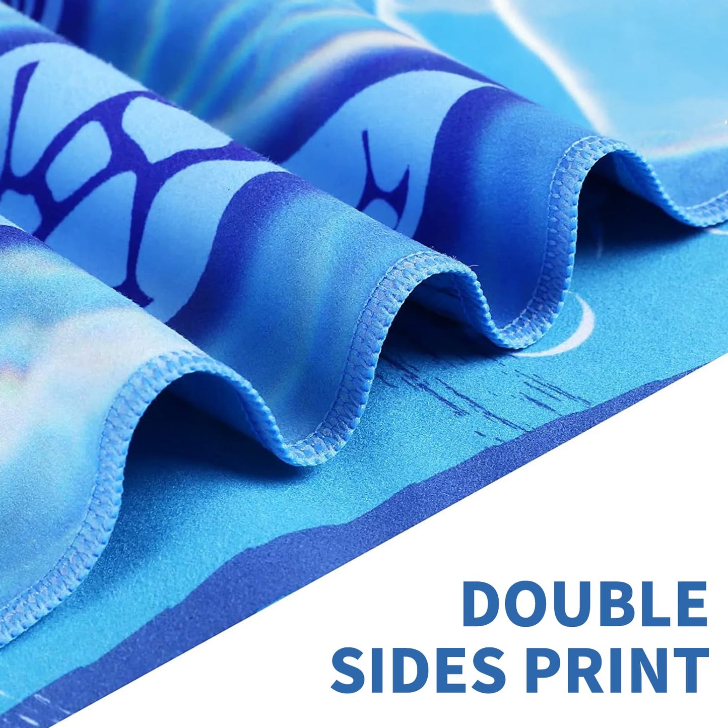 Beach Towels, 2 Pack 180 x 80 cm Microfibre Towels, for Travel, Thin Design