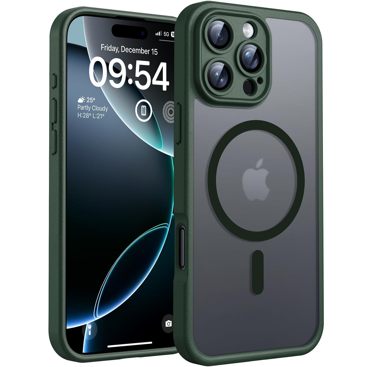 TOCOL Magnetic for iPhone 16 Pro Max Case 6.9-Inch, Fit for MagSafe, Upgraded [Full Camera Protection], [14FT Military Grade Drop Tested] Slim