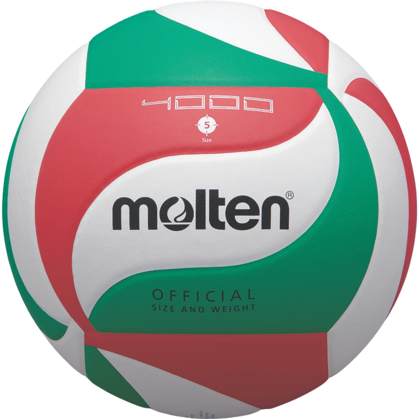 Molten Volley Ball - 5, White/Green/Red