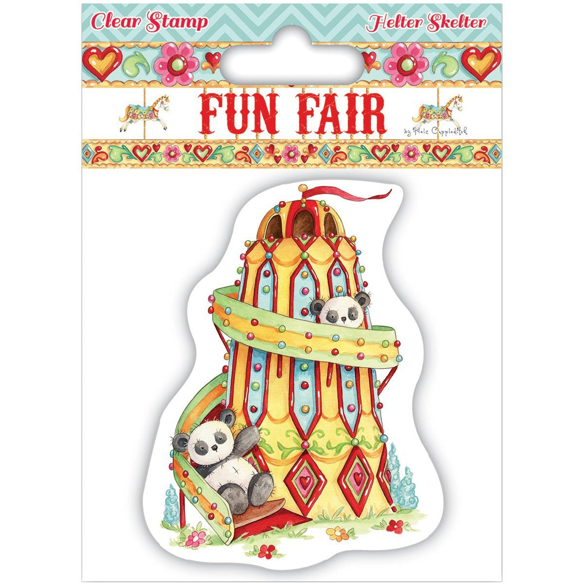 Helz Cuppleditch Helter Skelter Clear Stamp, Clear