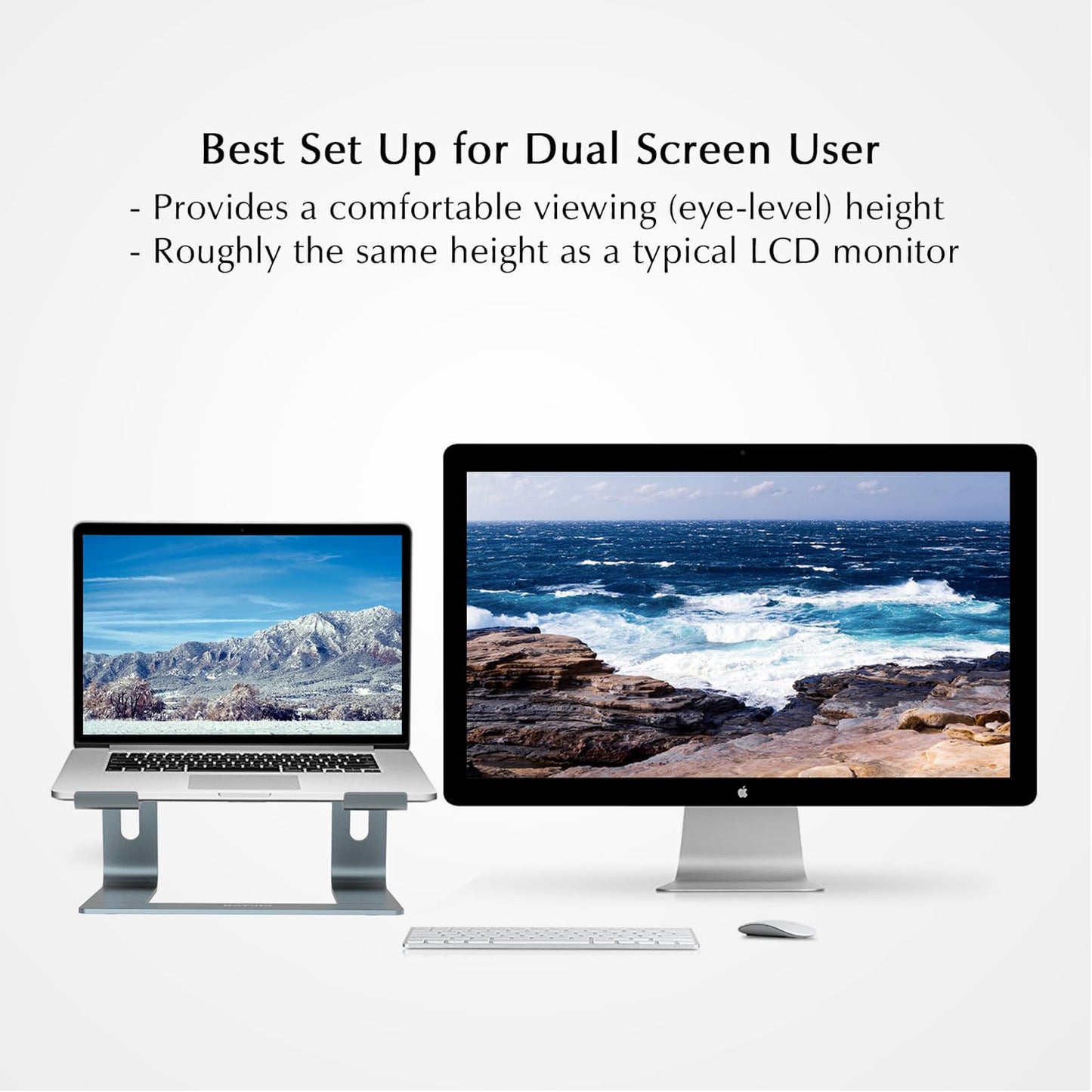 BoYata Laptop Stand, Ventilated Laptop Stand for Desk, Laptop Riser