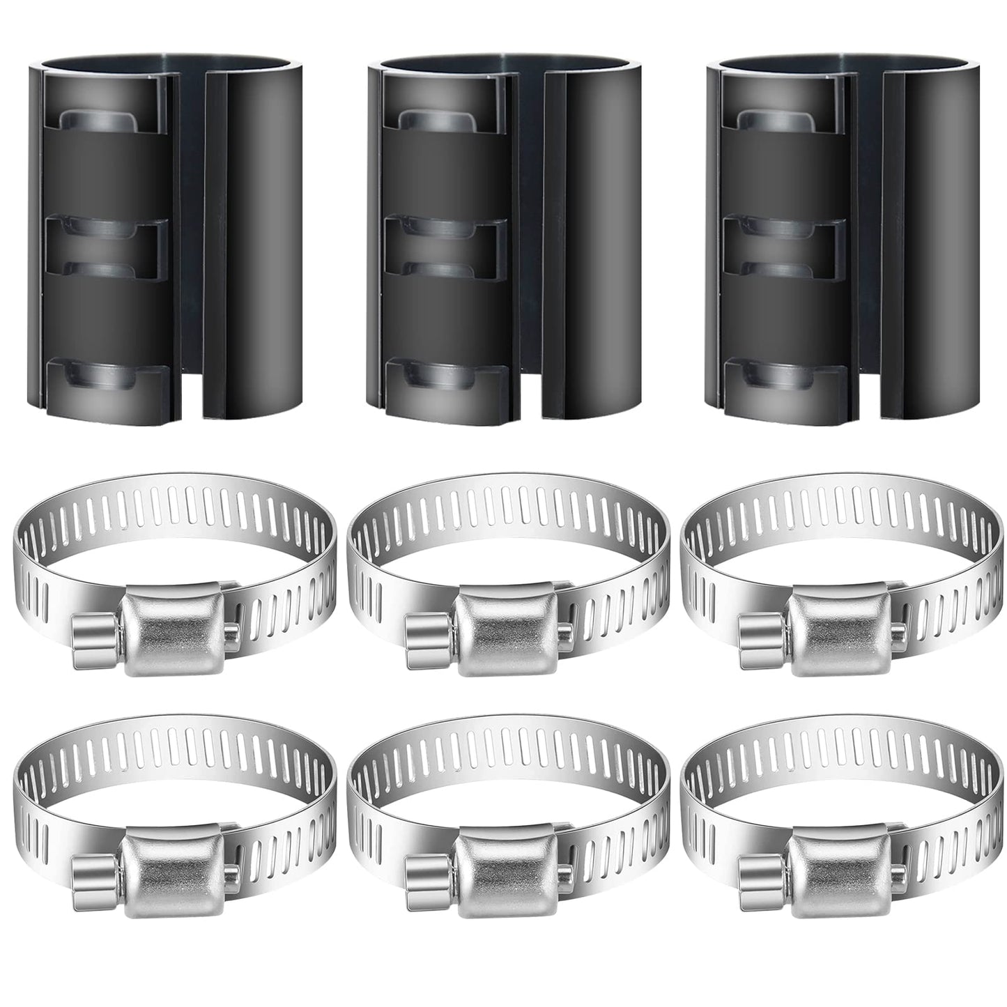 9PCS Stop Sinking Office Chair Drop Stopper Fixing a Sinking Office Chair Cylinder Alternatives Gas Lift Hose Clamps Stainless Steel Fix Sinking