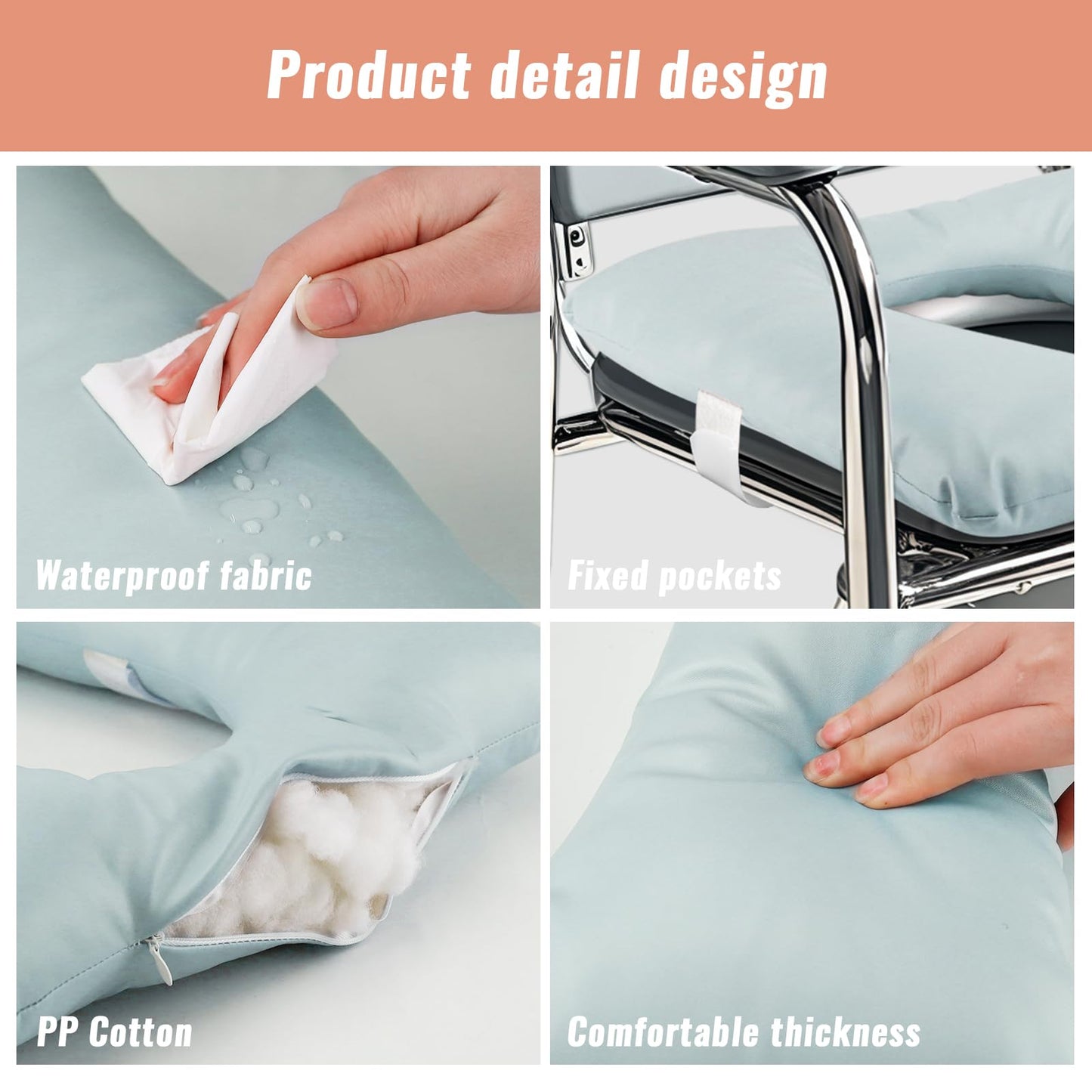 RoamReady Bedside Commode Cushion, Seniors Portable Seat Cushion for Toilet