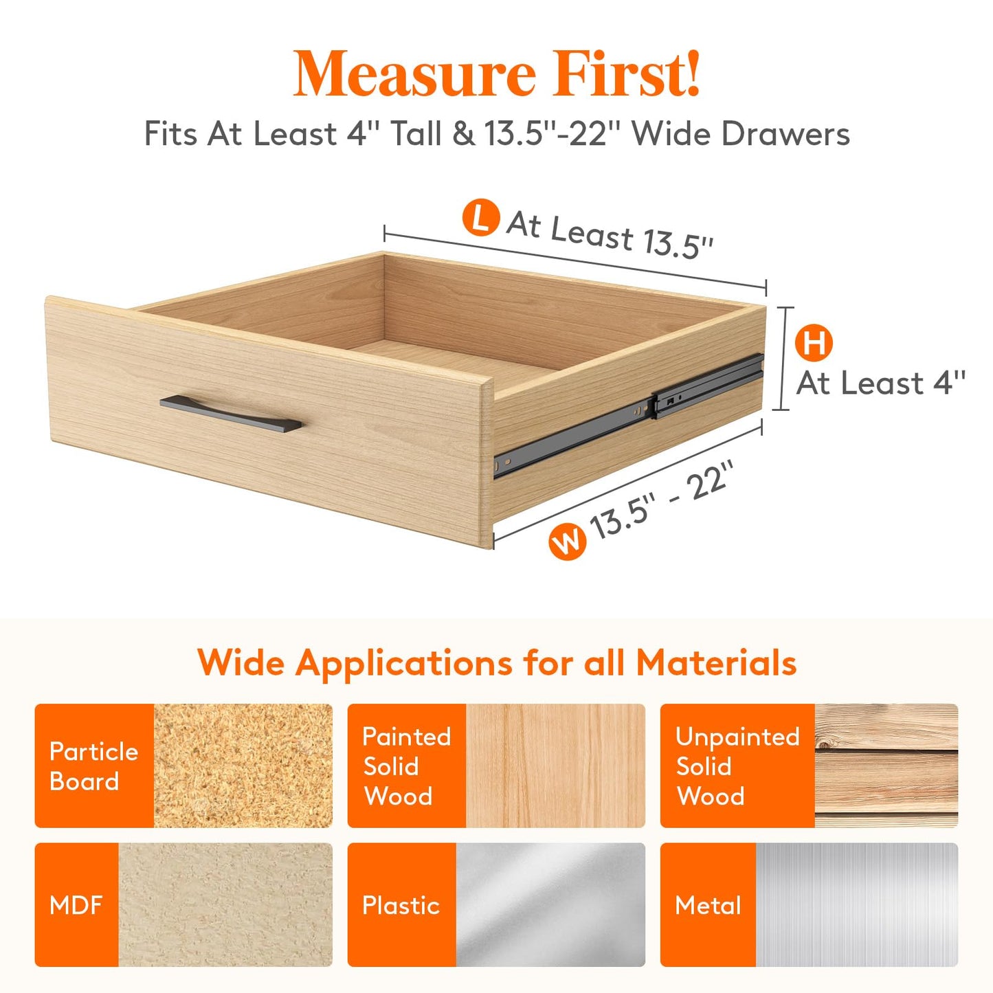 Lifewit 12 Pack Drawer Dividers 4" High, 13.5-22" Adjustable Clothes Organisers, Expandable Dresser Separators in Bedroom/Bathroom/Kitchen/Office