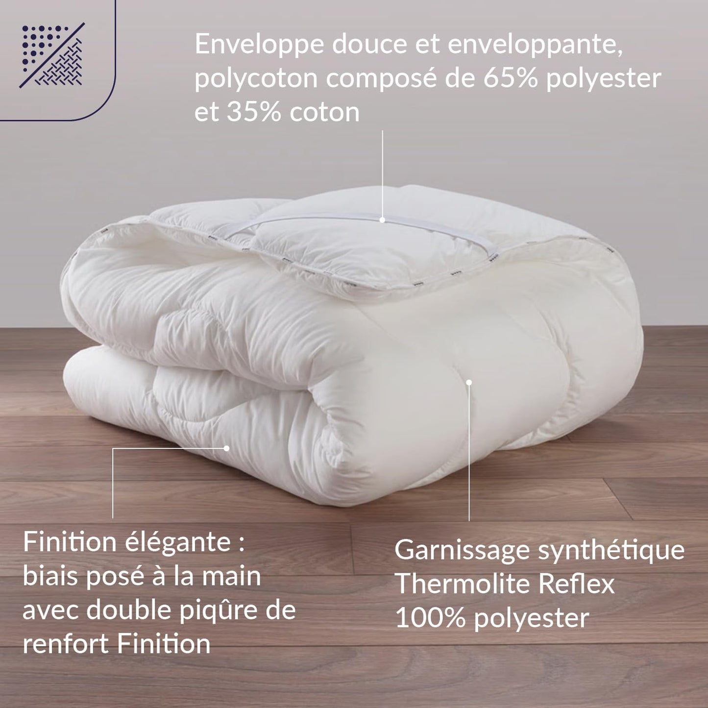 DODO SURCOMFORT MATTRESS REFLEX ECOLABEL, White, 140 x 190 cm (thickness 4cms)
