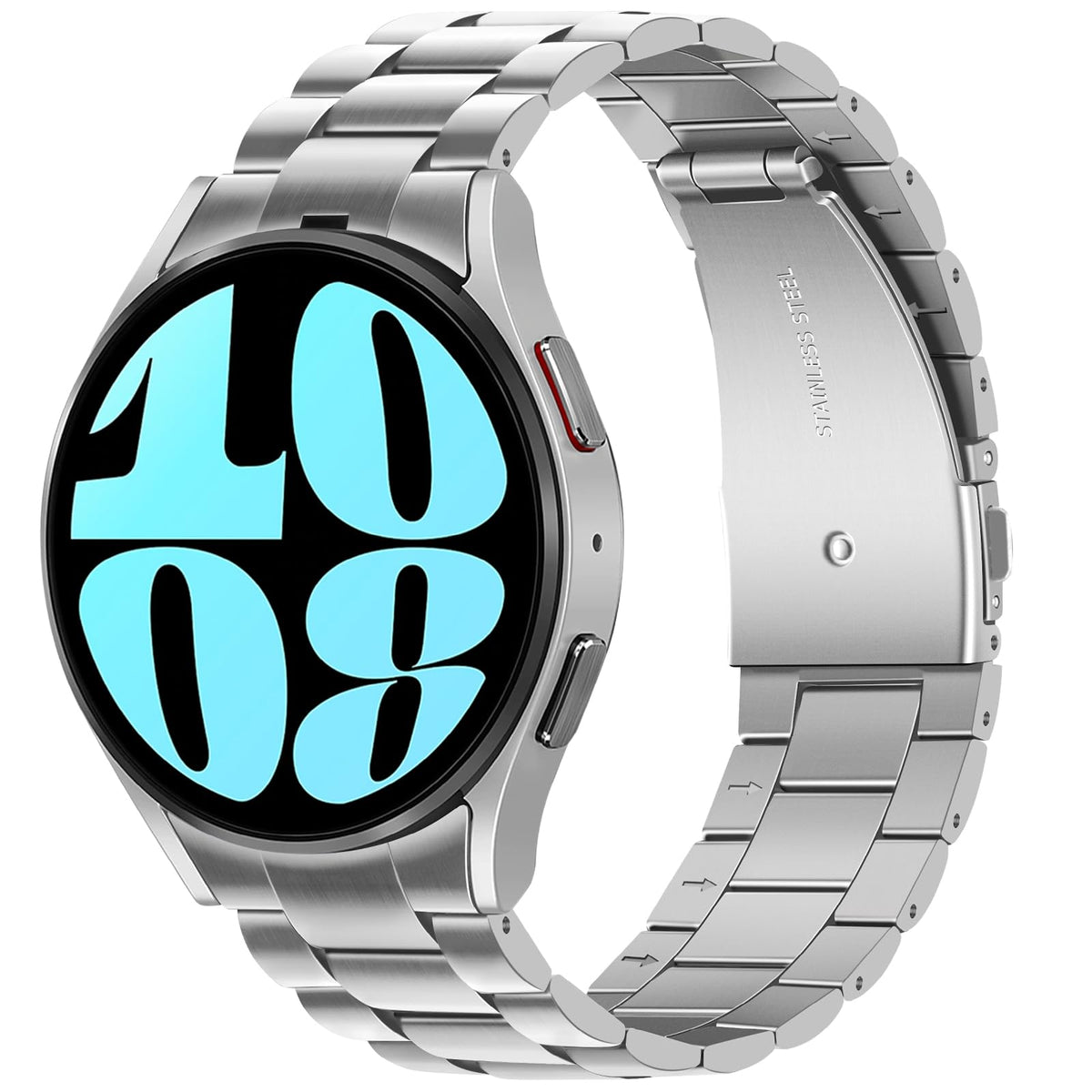 Anlinser No Gap Straps Compatible with Samsung Galaxy Watch 7/6 44mm 40mm, 20mm Metal Band for Galaxy Watch FE/6 Classic 47mm 43mm/5/5 Pro/4/4
