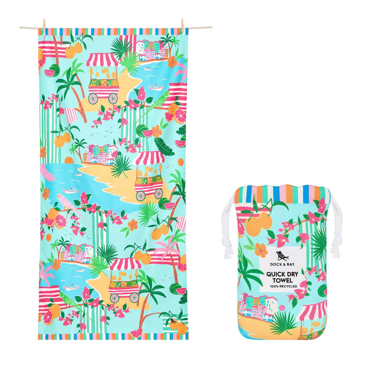Dock & Bay Quick Dry Beach Towel - Sweet Escape, Extra Large