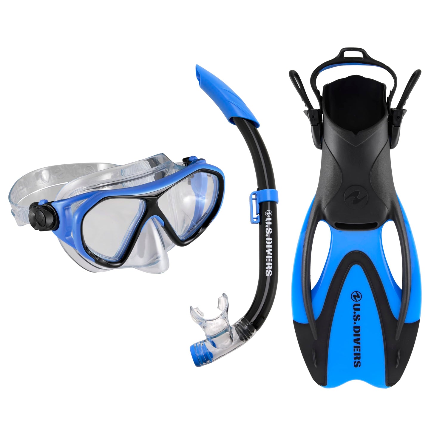 US Divers SET DORADO II JR BLUE BLACK M