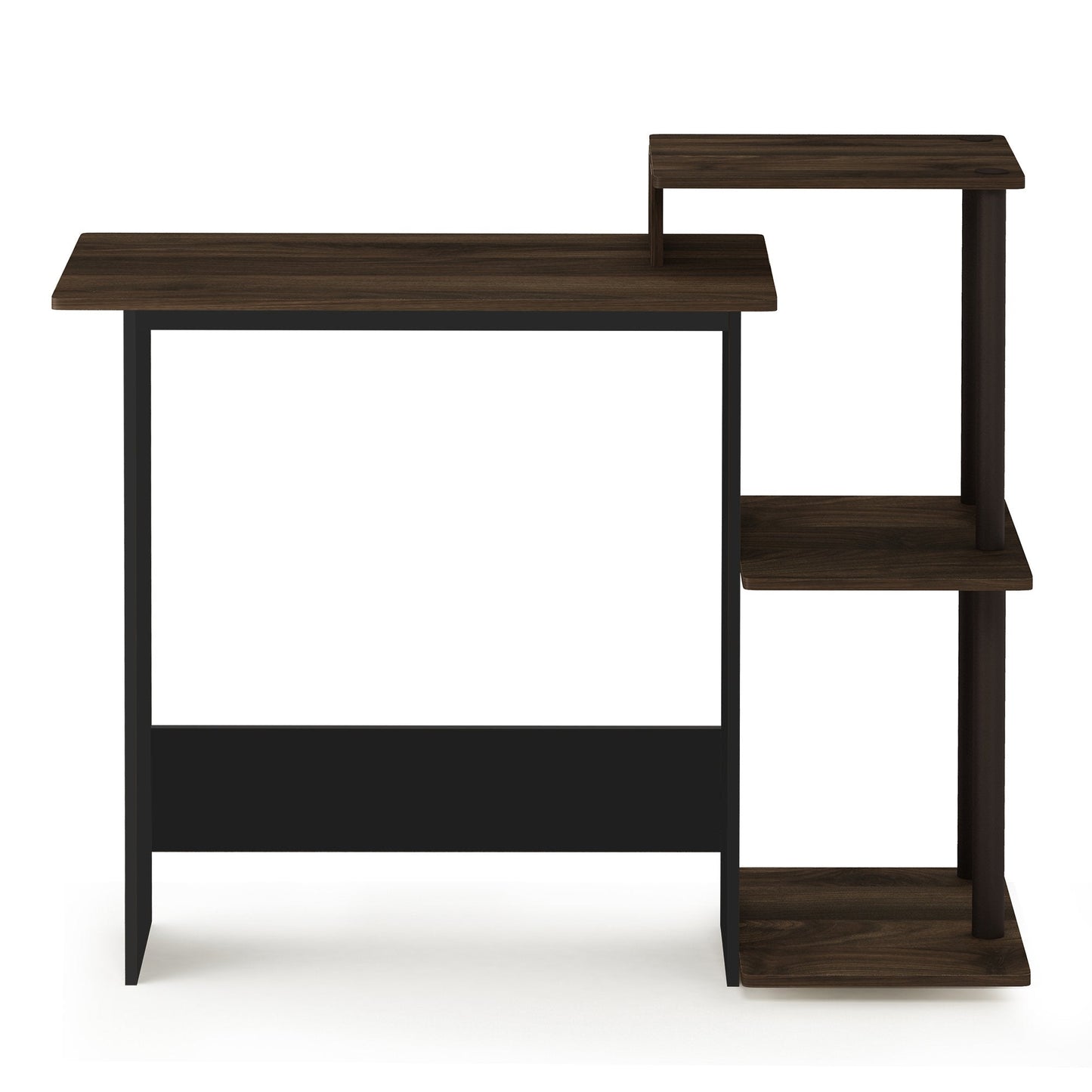 Furinno Efficient Home Laptop Notebook Computer Desk, Study Desk, Writing Desk, Columbia Walnut/Brown