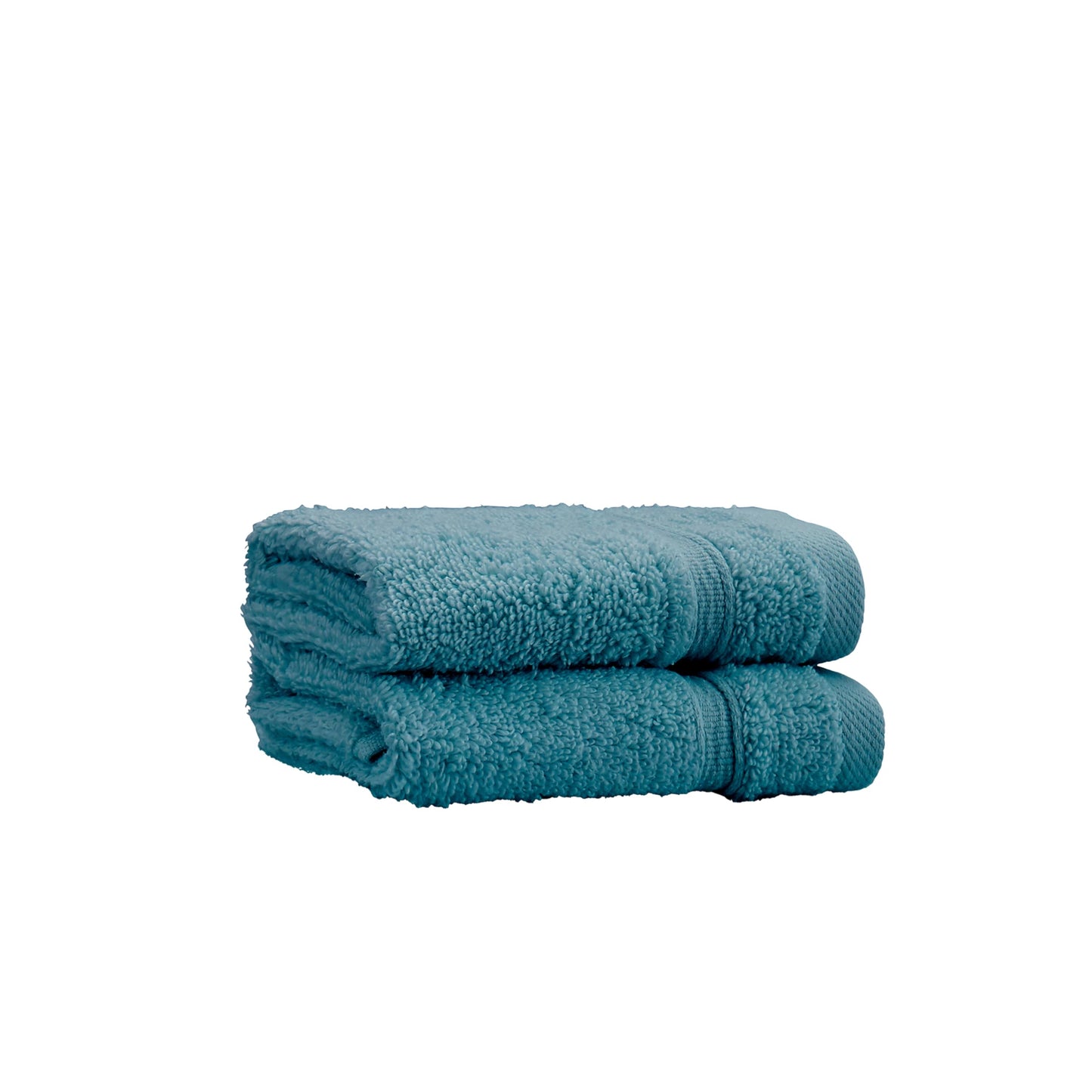 Catherine Lansfield Zero Twist Cotton 30x30cm Face Cloth Pair Teal Green