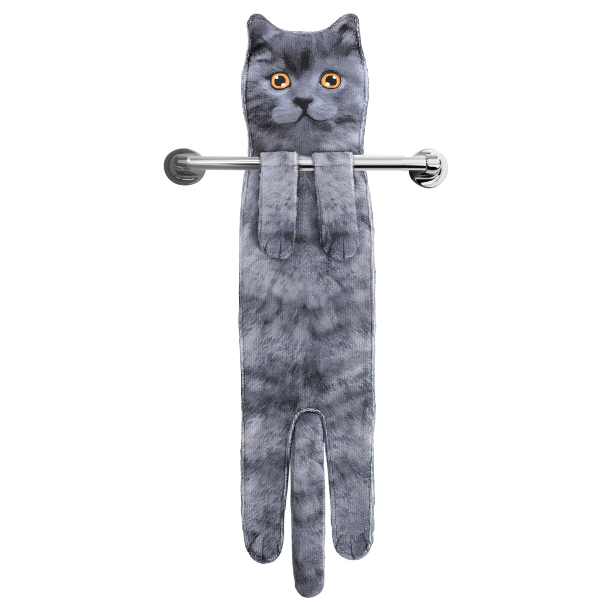 AGRIMONY Cat Funny Hand Towels - Cute Bathroom Kitchen Towels Cat Decor Decorative Hanging Face Towels Super Absorbent Soft-Valentine Christmas House