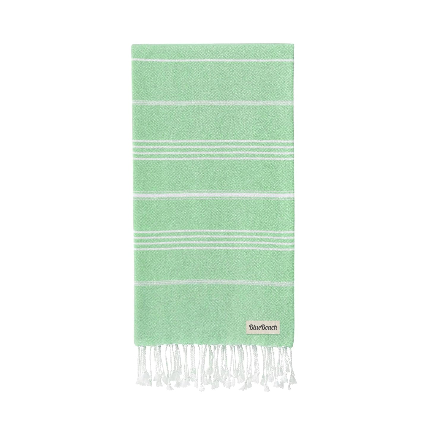Blue Beach Turkish Towel - Set of 2-100x180cm Large Turkish Hammam Peshtemal Towel - Super Absorbent, Quick Dry, Lightweight