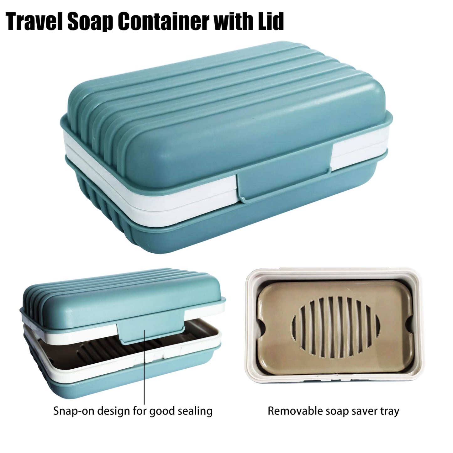 Lofekea Travel Soap Case, Shower Bar Soap Dish Holder, Soap Box Container
