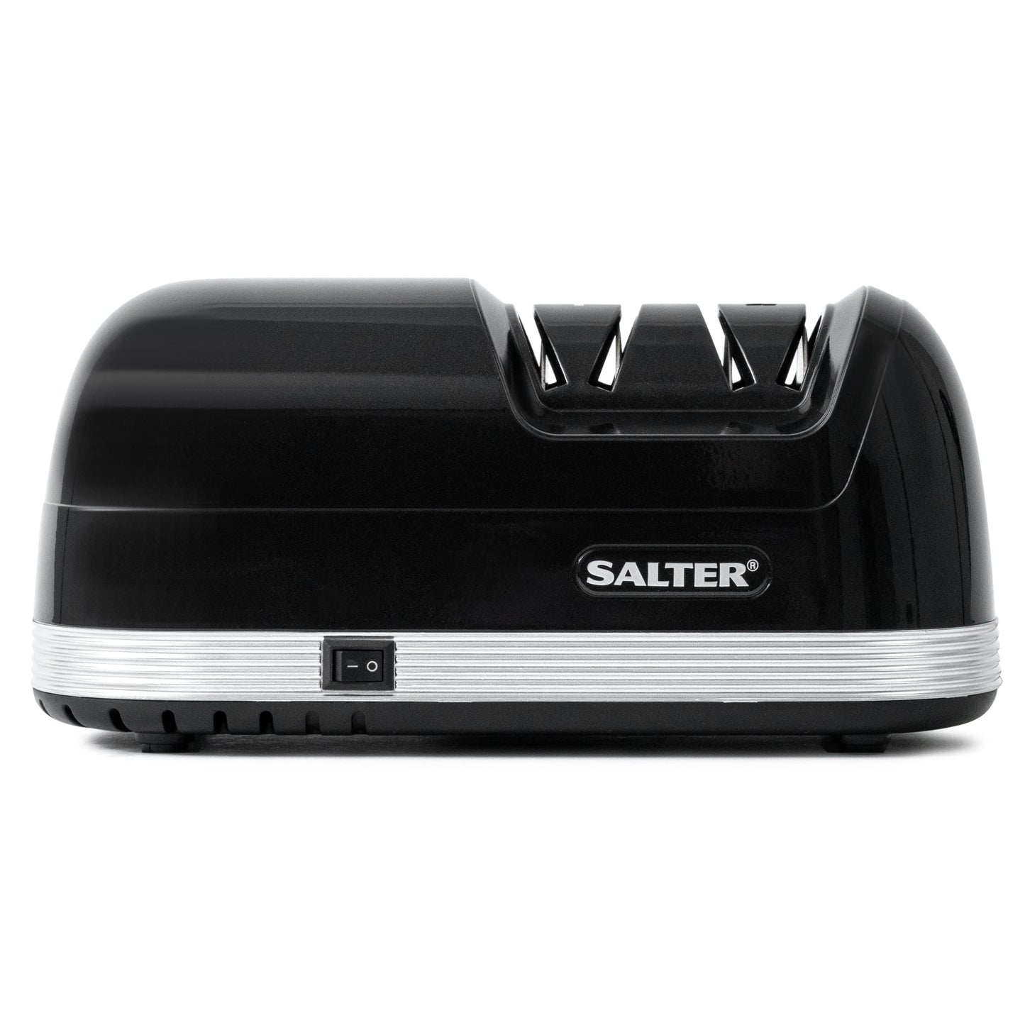 Salter 728 BKXR Electric Knife Sharpener - Two Stage Sharpening, Diamond Coating, Kitchen Knife & Blade Sharpener, Alternative Whetstone Tool, Safety