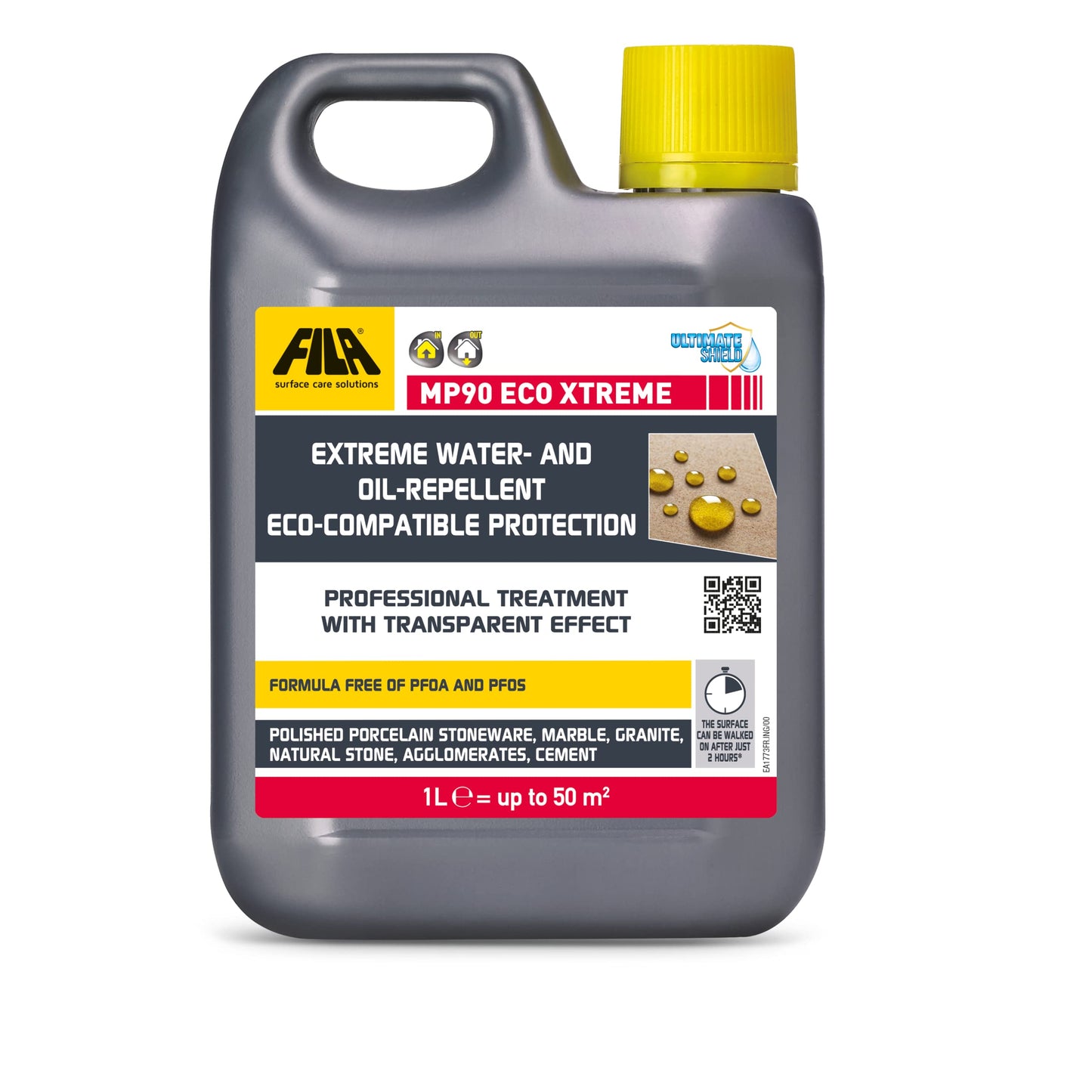 MP90 Eco Xtreme, Protective Agent for Stone, Marble, Quartz, Granite, Concrete, Polished stoneware, Creates an Extreme and Eco-friendly Protection