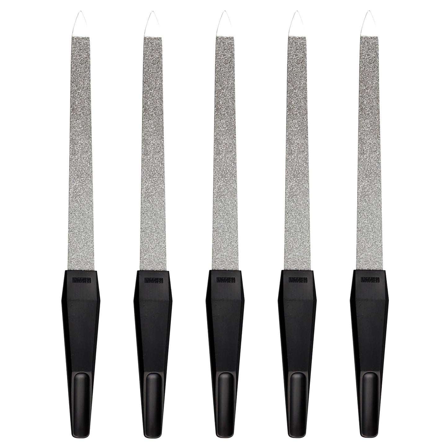 Sonnenschein by Hans Kniebes Nail File 17 cm from Germany for Manicure and Pedicure Sapphire File with Coarse and Fine Coating Side Set of 5 17 cm