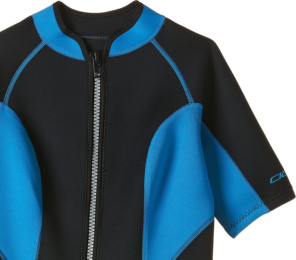 SEAC Women's Lady Ciao Women s Shorty Suit 2 5 mm Neoprene for Snorkelling Scuba Diving and Other Water Activi, Black/Light Blue, L UK