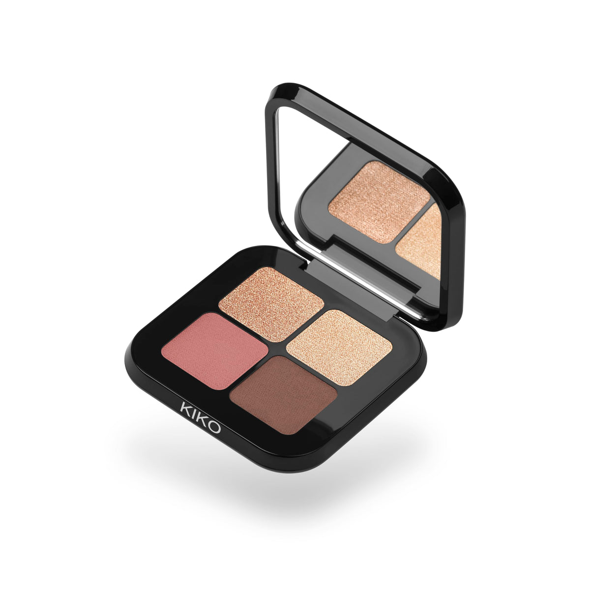 KIKO Milano Bright Quartet Eyeshadow Palette 02 | Palette With Four Baked Eyeshadows For Wet And Dry Use