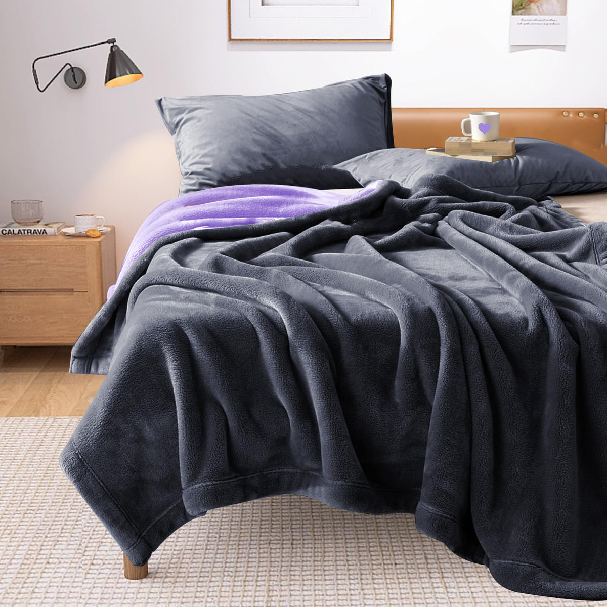 YISURE Waterproof Reversible Blanket Bed Cover 80''x60'' for Adults, Leakproof Protector Cover to Protect Bed Mattress, Sofa, Couch from Pee & Spills