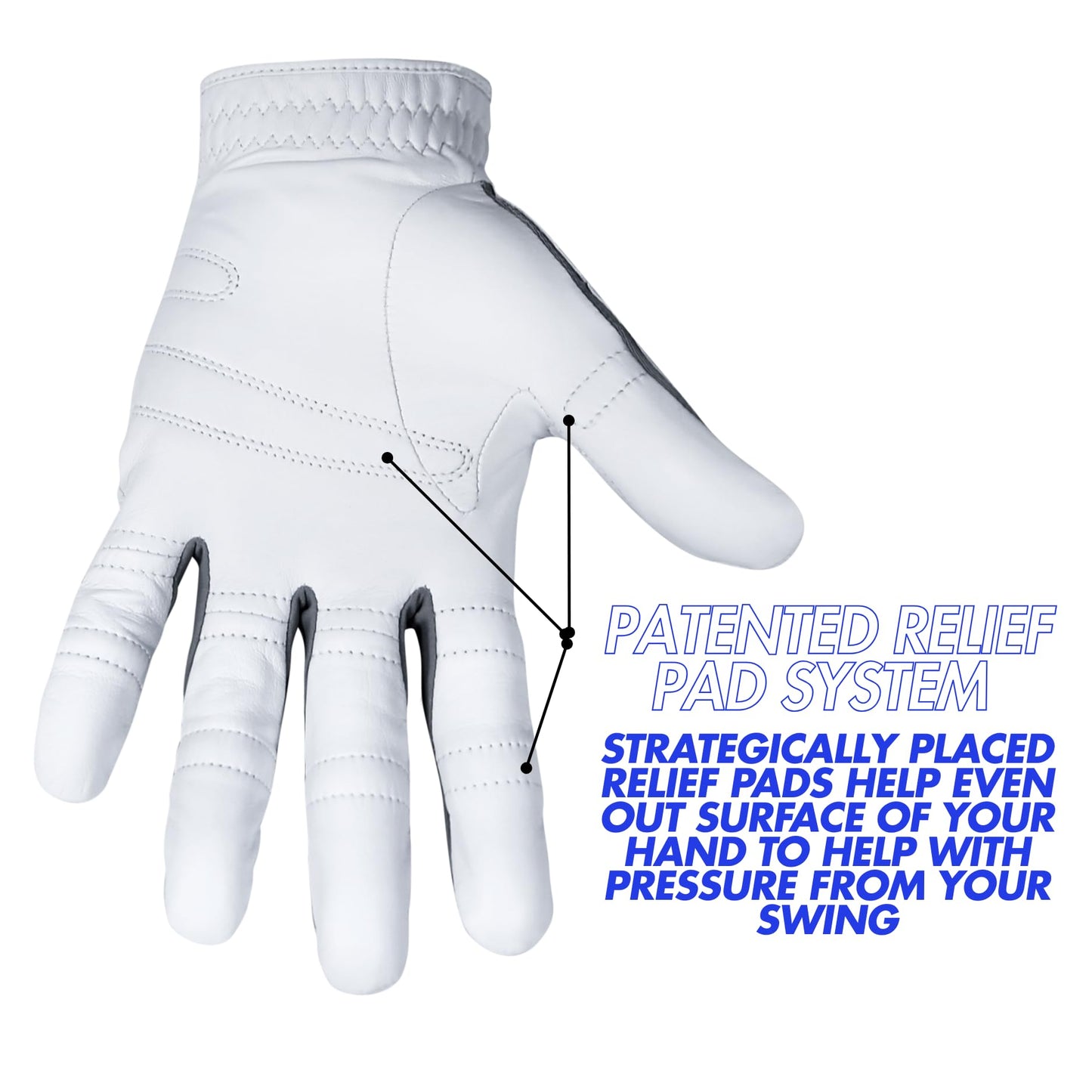 Bionic Gloves Men's Performance Grip Pro Premium Leather Golf Glove (3X-Large, Left)