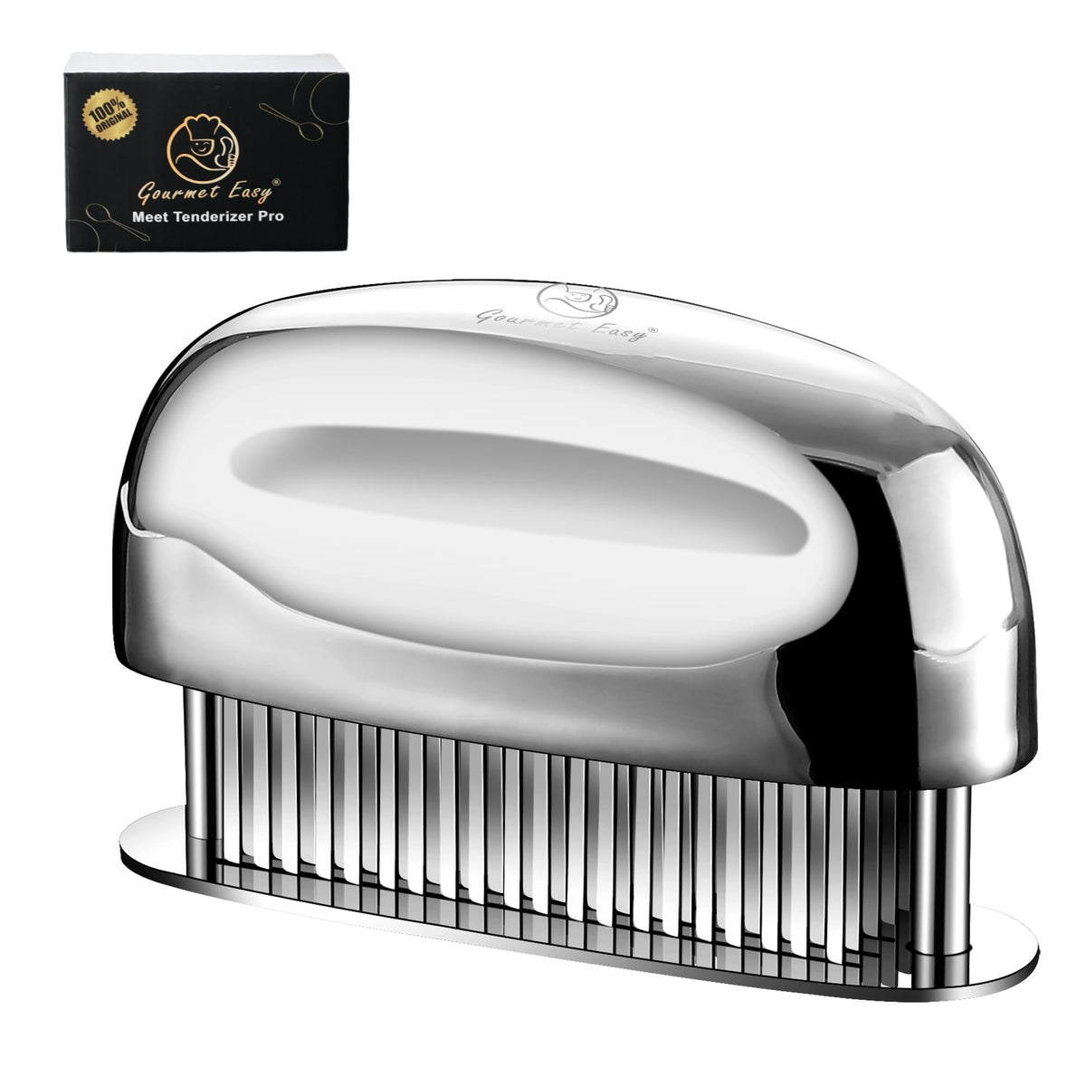 Meat Tenderizer Tool, Ultra Sharp Needle Blades 100% Stainless-Steel, Heavy-Duty Kitchen Gadgets, Hand Held Meat Tenderizer Needle Tool, Cooking