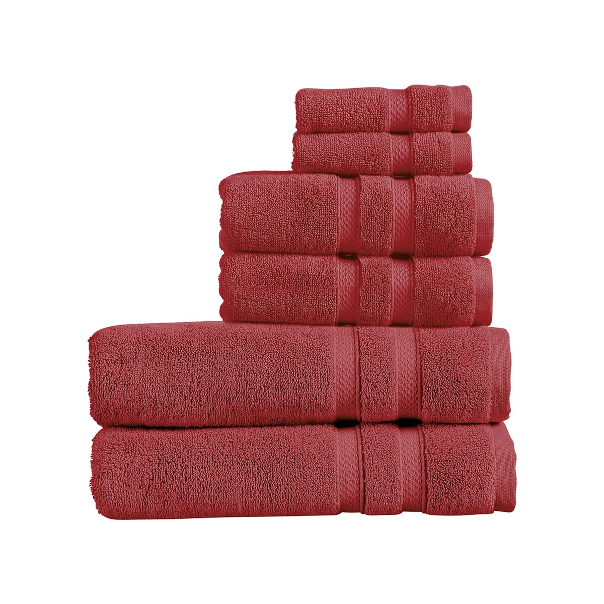 Christy Chroma Bath Sheet Set | Set of 6 | 2 Face 2 Hand 2 Bath Sheets | Highly Absorbent Heavyweight 675GSM | Bold and Bright | Soft Smooth Shower