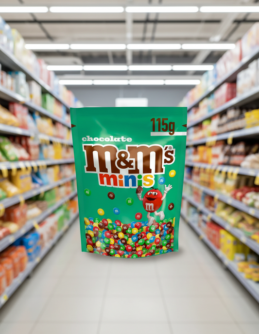 12 x M&m's Chocolate Minis Pouch Bag - 115GM