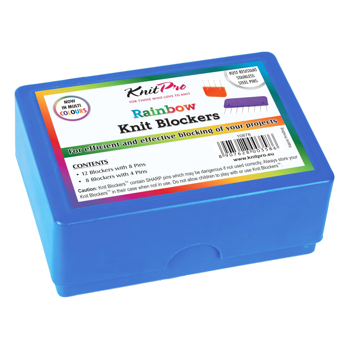 KnitPro KP10878 Rainbow Knit BLOCKERS PK20, Assorted