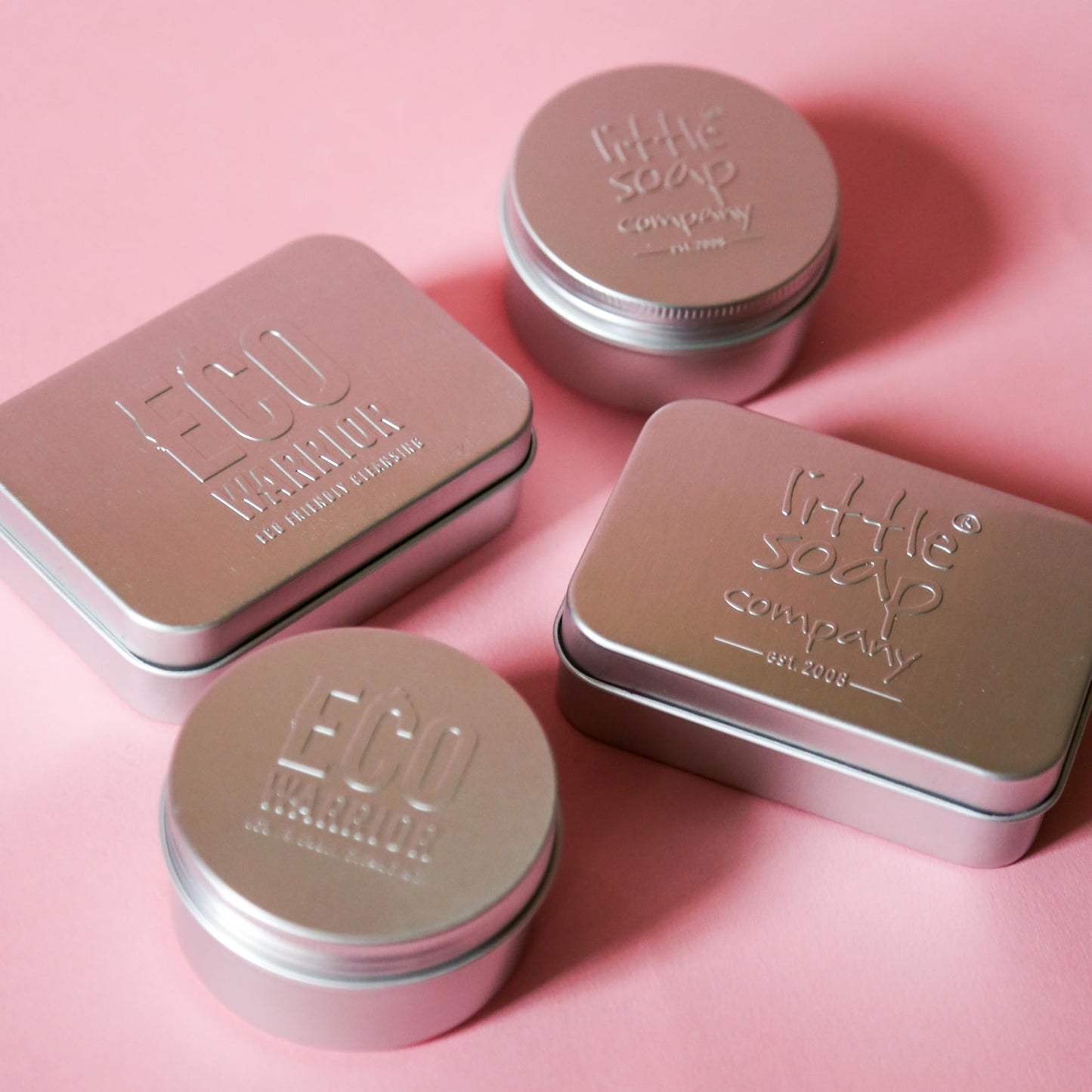 Eco Warrior Mini Soap Storage Tin for 50g Bars, Reusable Travel Case