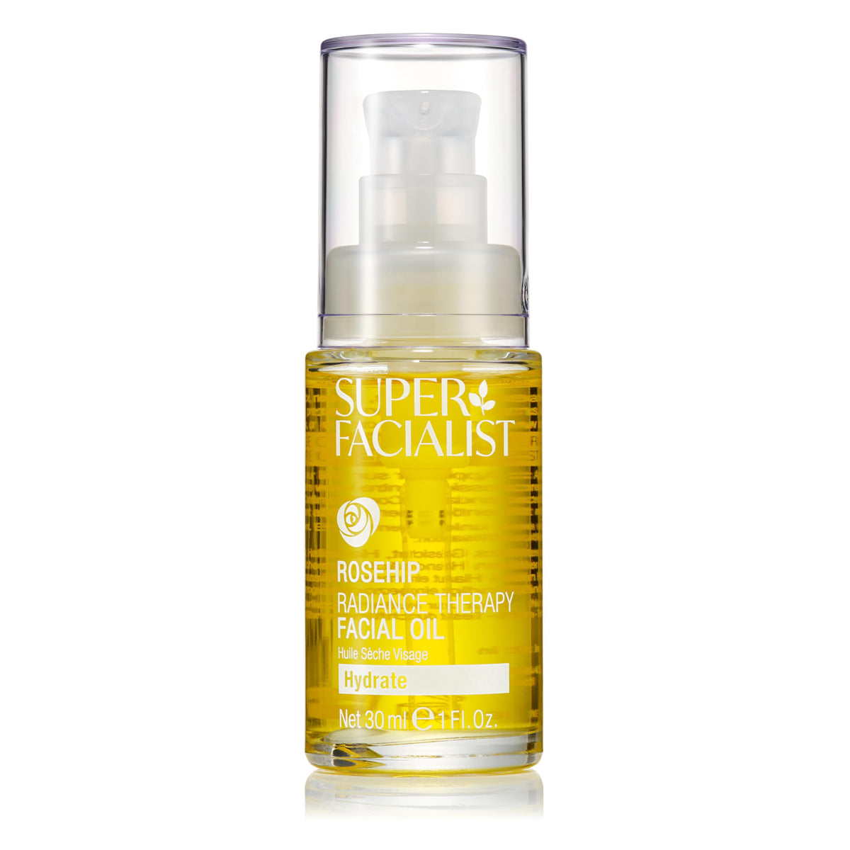 Super Facialist Rose Brighten & Refine Face Oil - Wonder Blend of Aromatherapy Oil for Dry & Sensitive Skin, Gentle Pre Cleanser or Nourishing