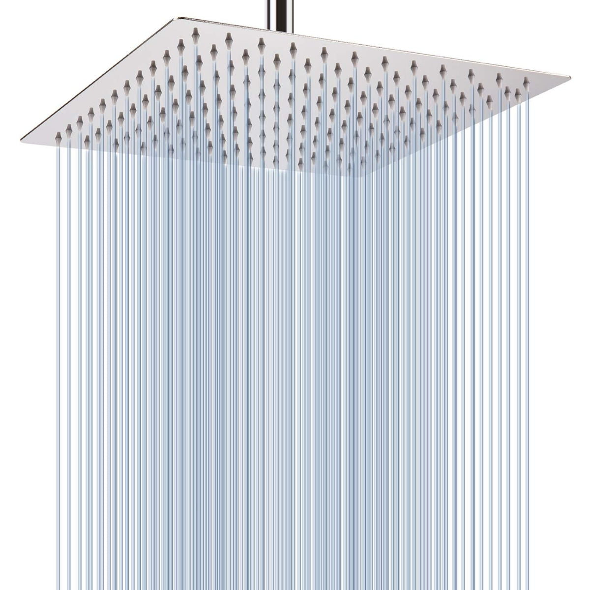 Rain Shower Head, Voolan 12'' Large High Pressure Rainfall Shower Head, 304 Stainless Steel Perfect Replacement for Your Bathroom Square Shower Heads,