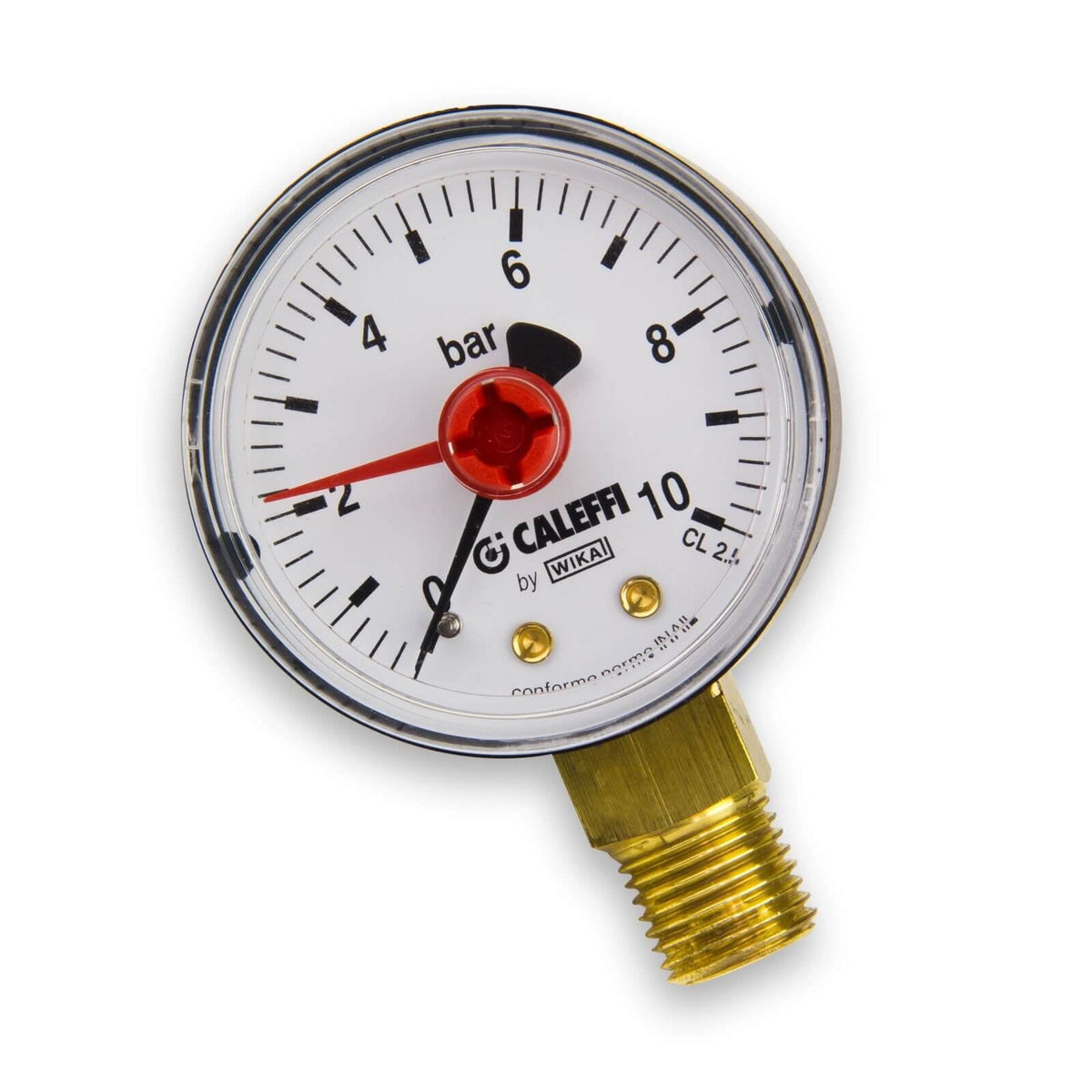 Caleffi Water Pressure Regulator 1/2 Inch DN15 Pressure Reducer for Water with able Cartridge and Pressure Gauge, Pressure Reducing Valve, Pressure