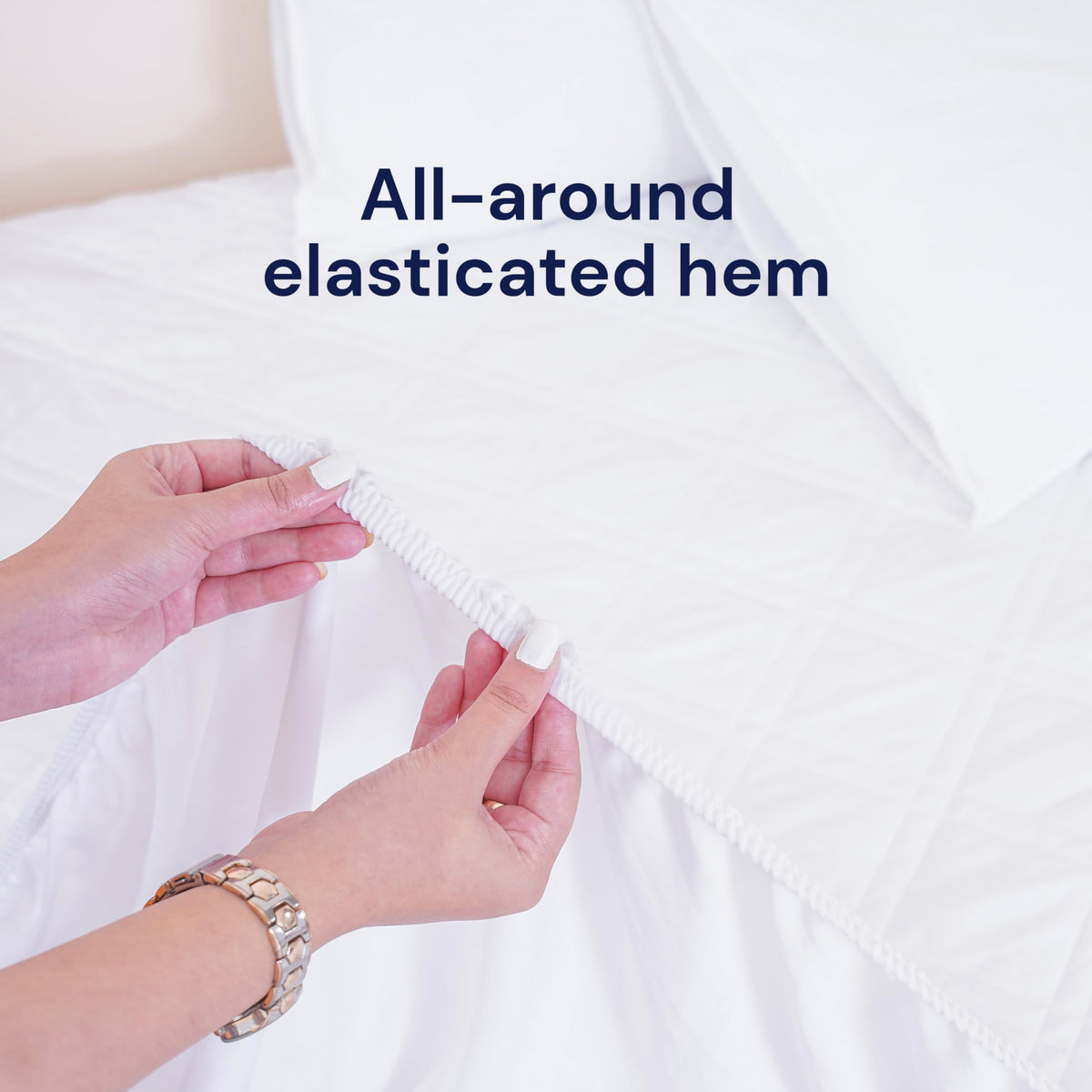 Sheet Story Quilted Small Double Mattress Protector - 40cm Deep Pocket - Hypoallergenic Mattress Protector Small Double Bed - Not Waterproof