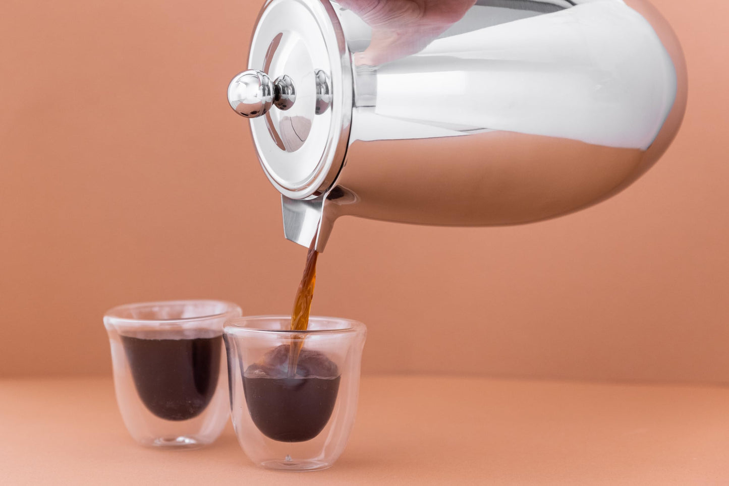 La Cafeti?re Stainless Steel Double Walled Insulated Cafeti?re 8 Cup, Stainless Steel, Silver