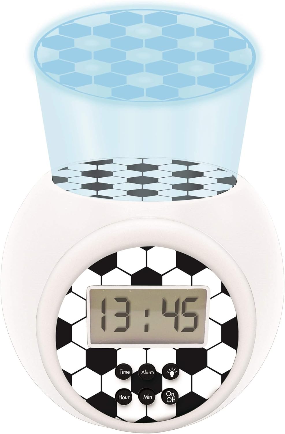 LEXIBOOK Projector Alarm Clock Football, New but open scruffy box, Tested need batteries