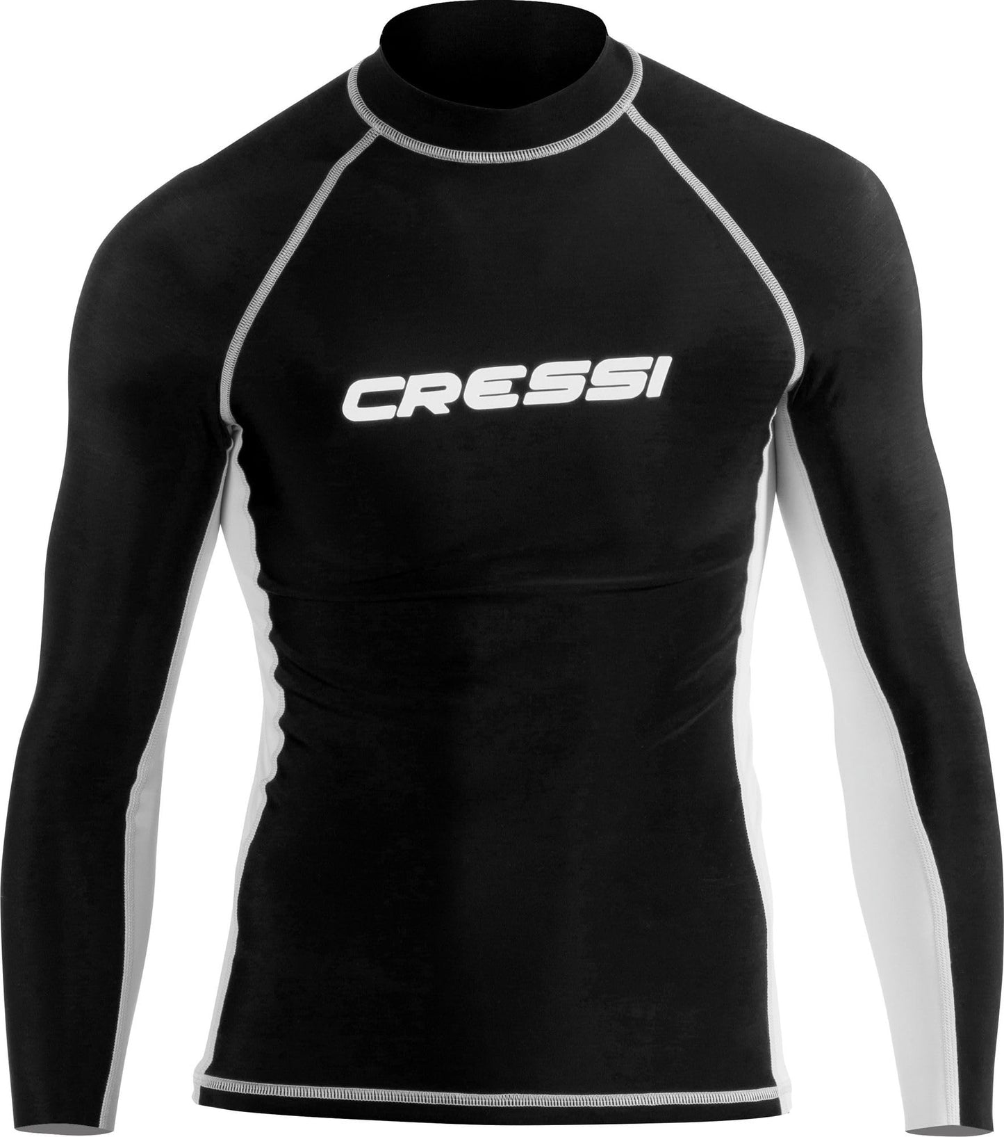 Cressi Men RASH GUARD MAN LONG SLEEVE Rash Guard - Black, XXL/6 (56)