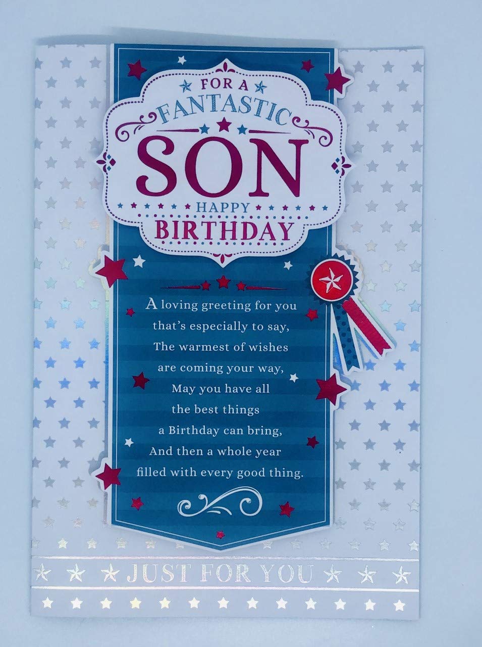 Special Son on Your Birthday Prestige Keepsake Boxed Cards