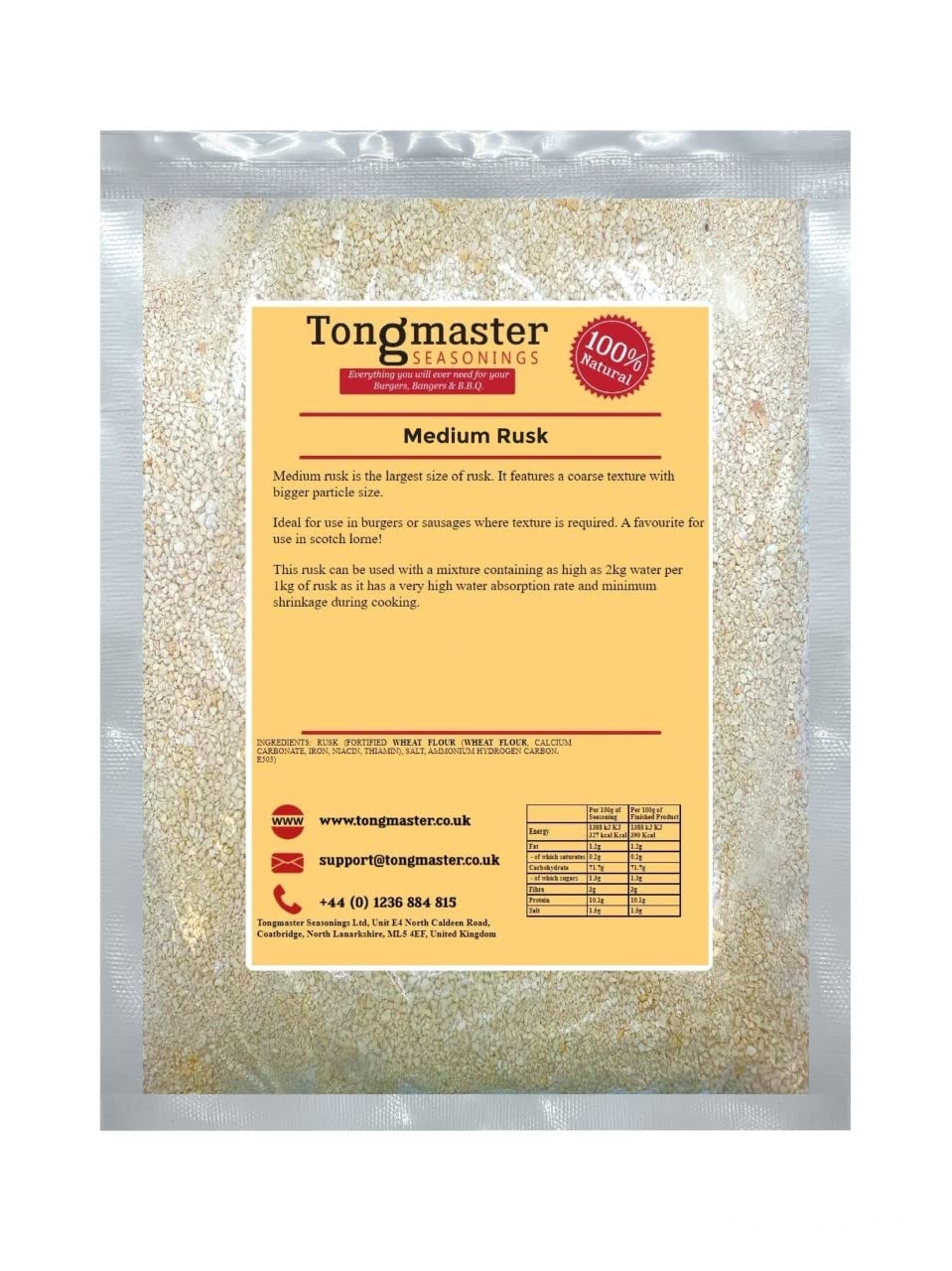 Tongmaster Premium Medium Rusk - 2kg