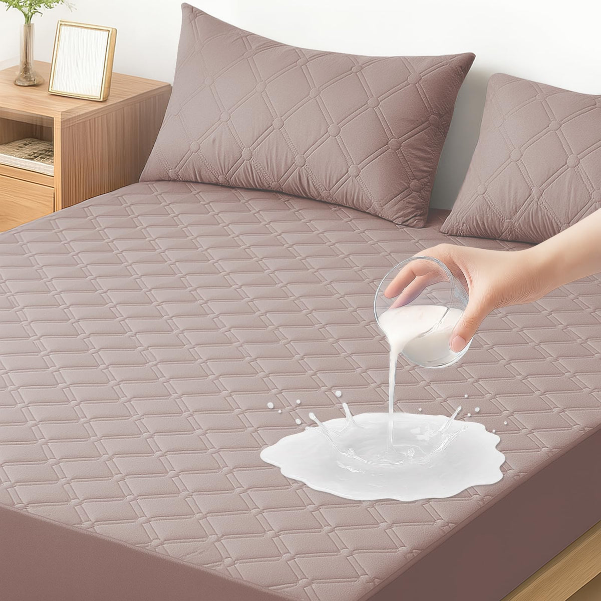 Ystyle Fitted Sheet 140 x 200 cm, Microfibre, Fitted Sheet - Mattress Height up to 30 cm, Soy