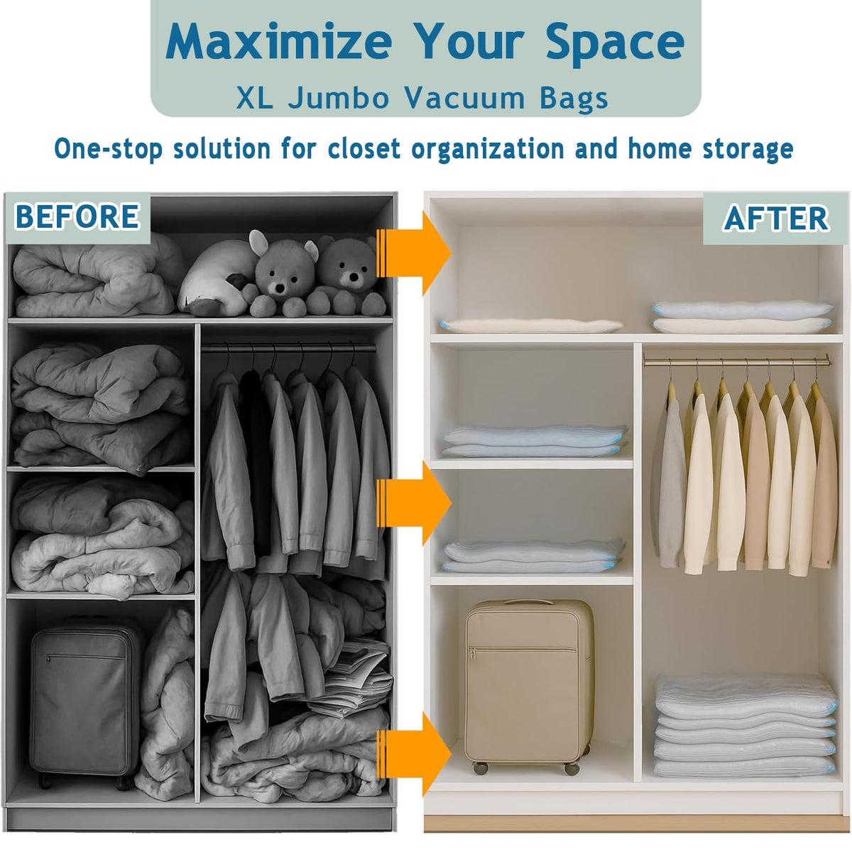 Vacuum Storage Bags Extra Large Airtight Compression