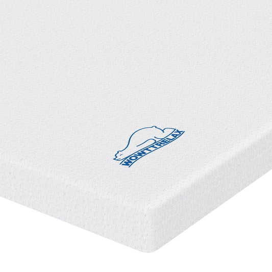 WOWTTRELAX Dual-Layer 2 Inch Memory Foam Mattress Topper, King Size with Anti-Mite & Breathable Knitting Cover, Cooling Mattress Topper for Back Pain
