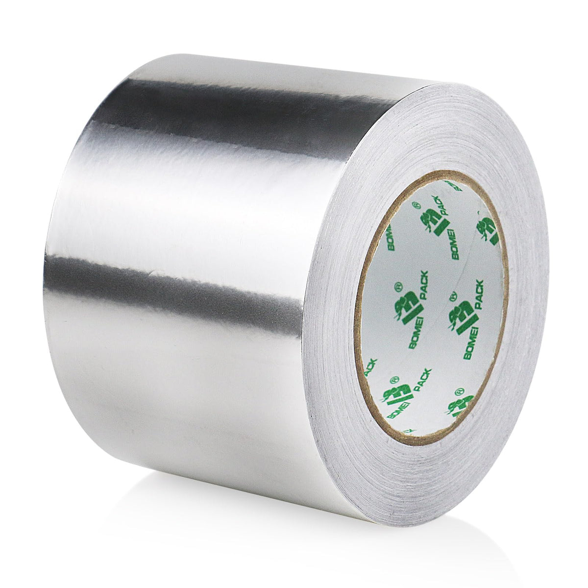 BOMEI PACK Aluminum Foil tape 100mm x 50m for home Heating,Ventilation HVAC air Ducts Repairing Fixing,kitchen Jointing,flame,Cold,heat resistant