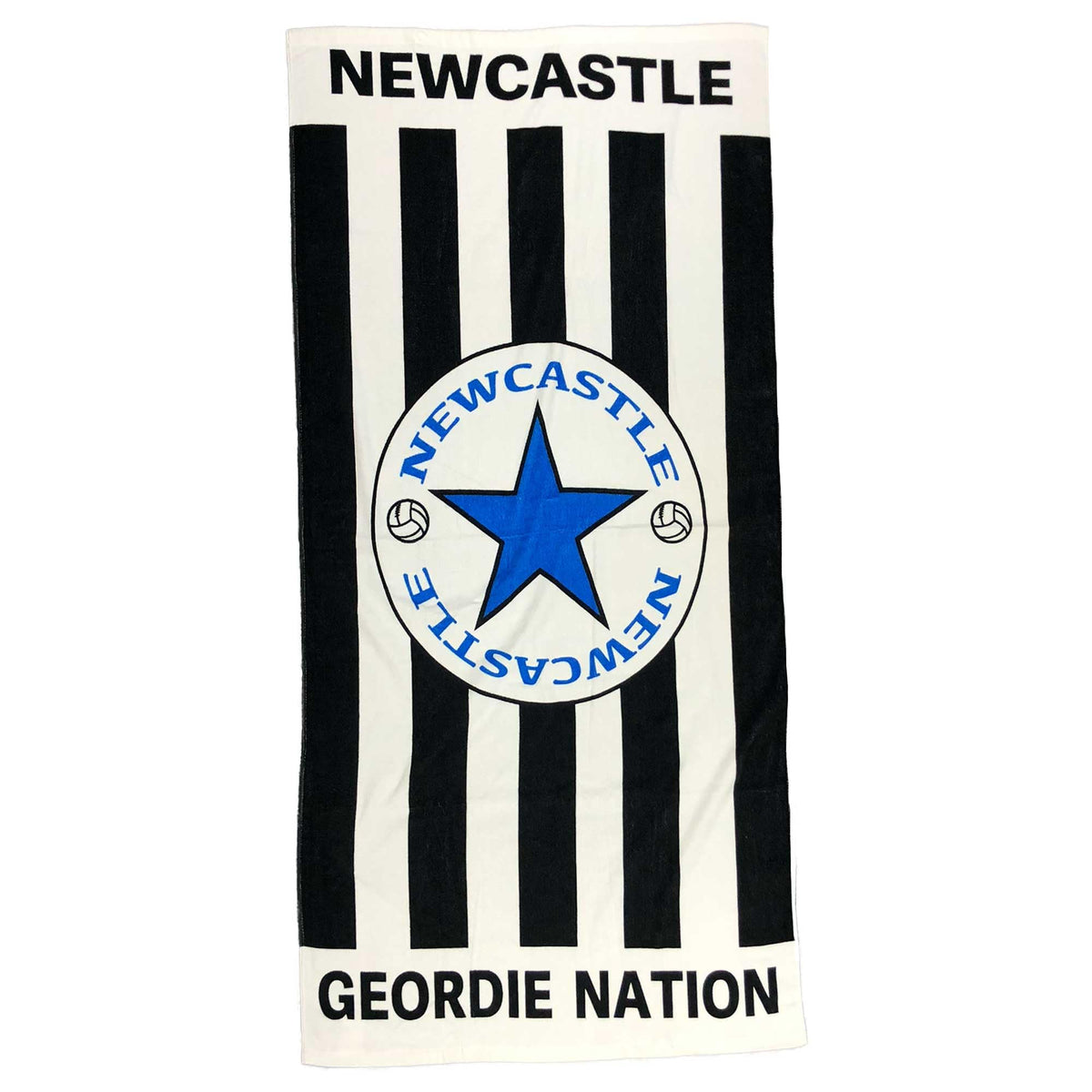 Beyond Happy Newcastle Giant Geordie Beach & Bath Towel, 100% Cotton & 150cm X 75cm, Newcastle Toon Holiday Beach Towel, Big Bath Towel for Newcastle