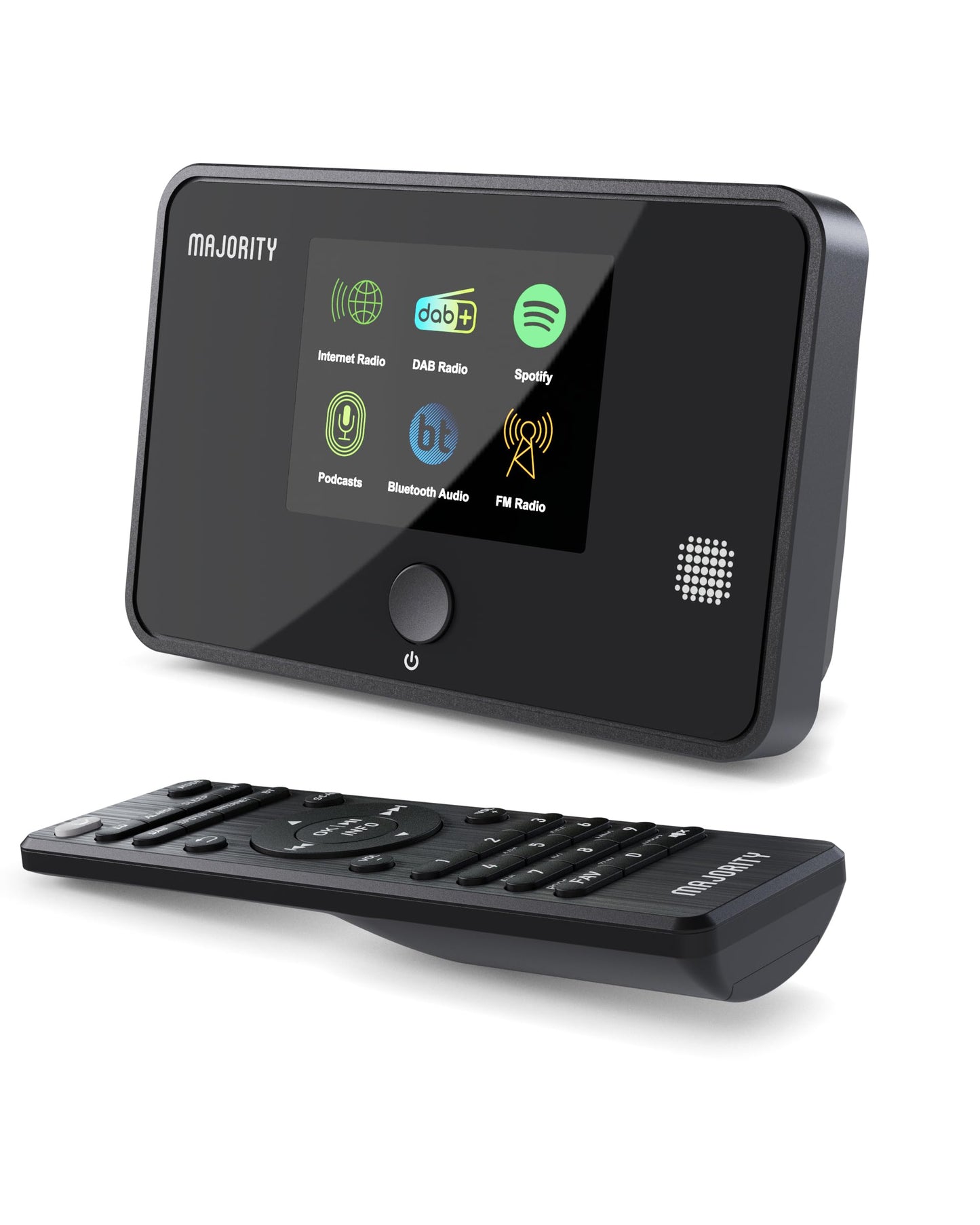Internet Radio Adapter | WiFi & Bluetooth 5.2 with Spotify Connect | DAB/DAB+ & FM Digital Radio | Optical & Line Out | Remote Control Included |
