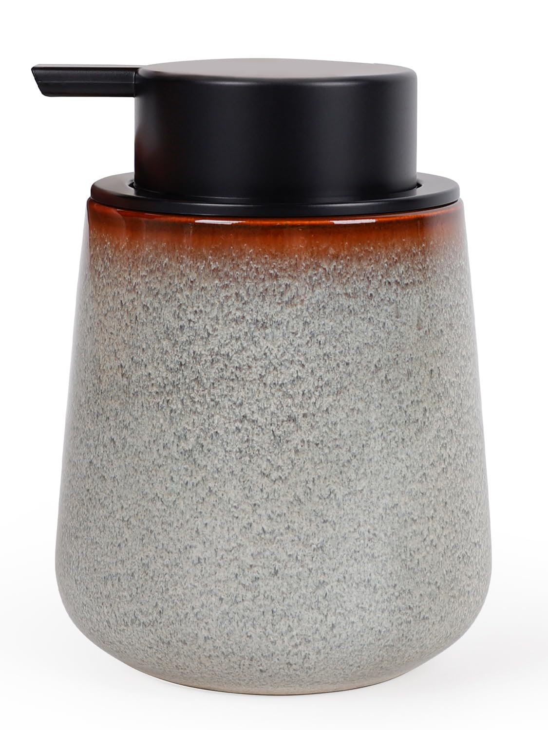 Autumnlife Ceramic Soap Dispenser - 12 oz Refillable Hand Lotion Dispenser Bathroom, Modern Liquid Dispenser with Pump, Dish Soap Dispenser for