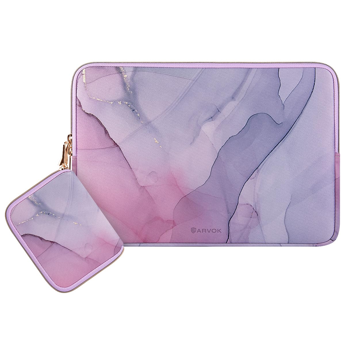 ARVOK 13 13.3 14 inch Laptop Sleeve Case Set for MacBook Air/Pro 13/14, Water-Resistant Notebook Computer Tablet Pouch Cover with Accessory Pouch for