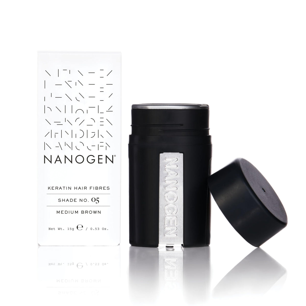Nanogen Hair Fibres, 15 g, Medium Brown