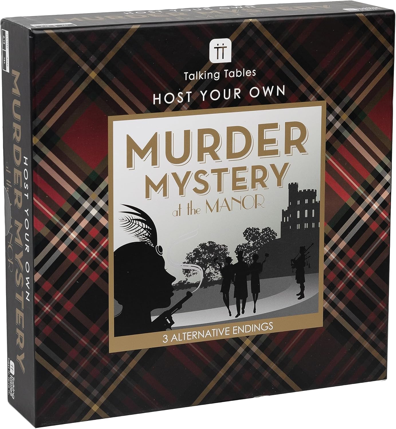Reusable Murder Mystery at the Manor After Dinner Party Game For Adults, Host Your Own Games Night Scottish Highland Theme, 3 Alternative Endings